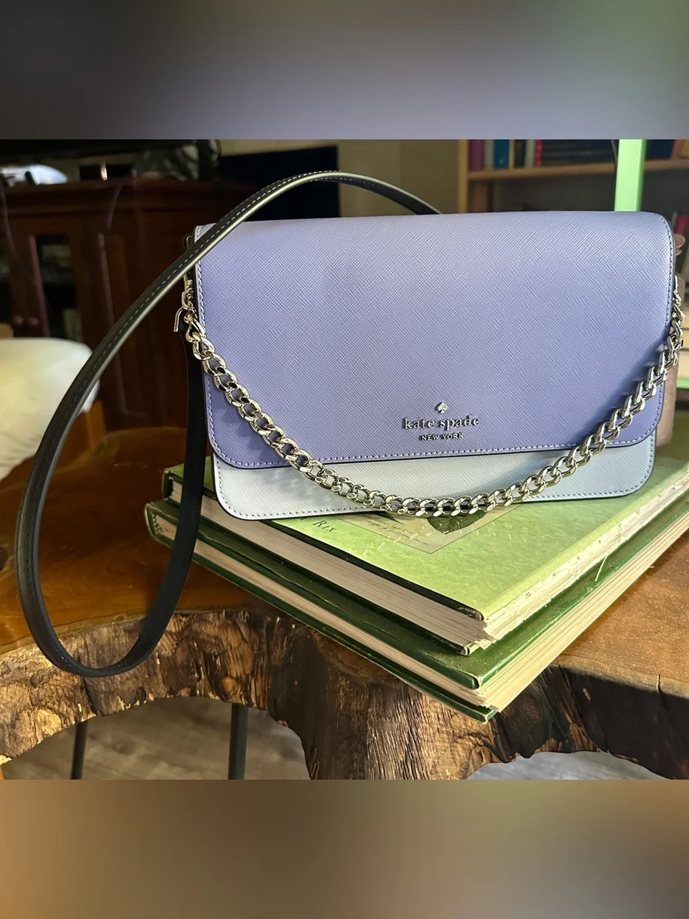 Kate Spade Madison Colorblock Convertible Crossbody in Evening Blue Iris